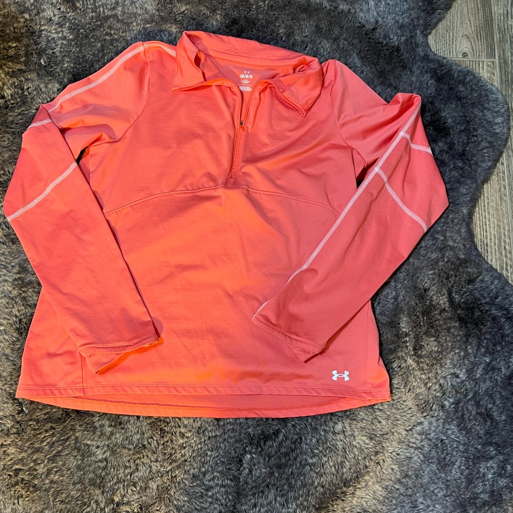Under Armour Pink Long Sleeve Pullover - Picture 2 of 3